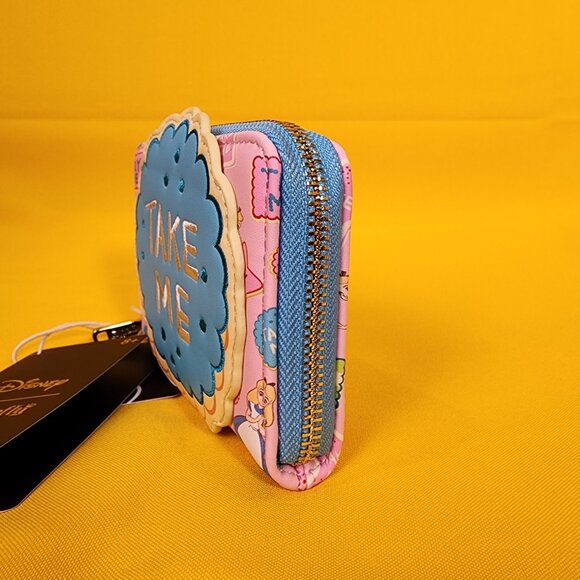 Loungefly Disney Alice in Wonderland Take Me Cookies Zip Wallet NEW - Picture 7 of 13